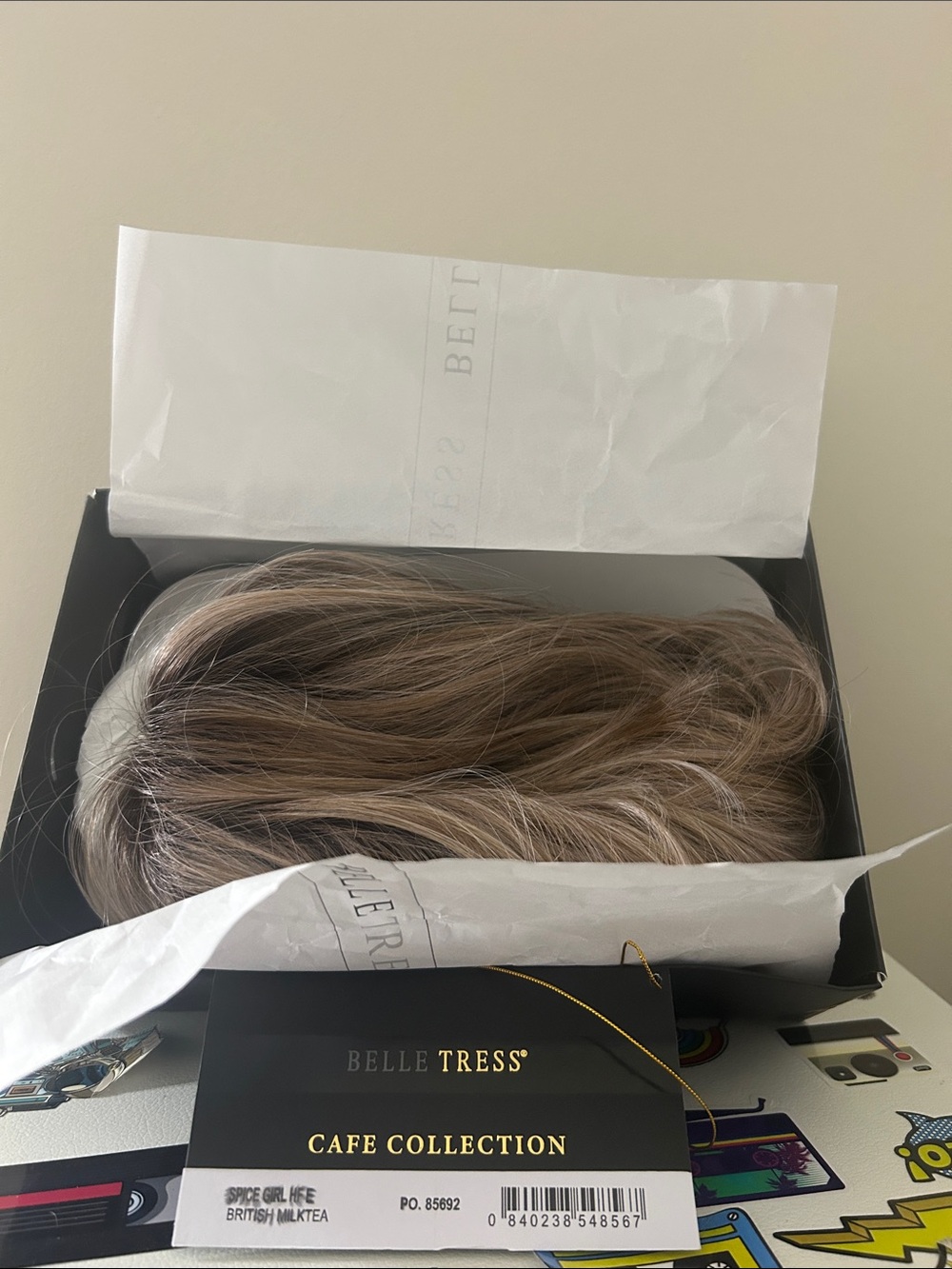 BelleTress Cafe Collection Spice Girl Wig in British Milktea